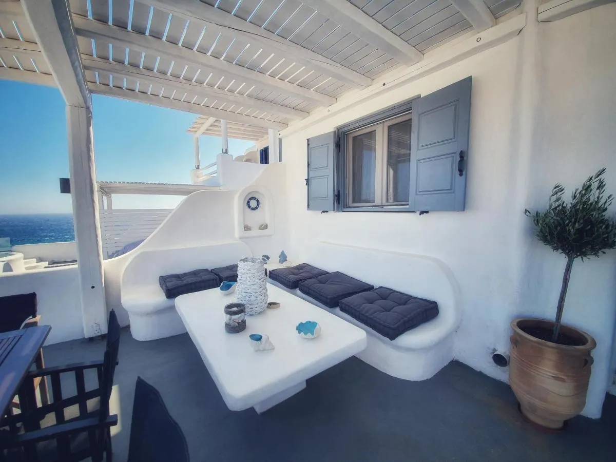 Image 3 of Beachfront Villa Merhia with Hot Tub & Seaview