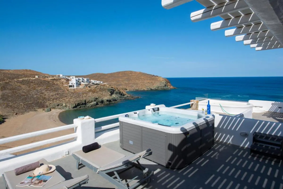 Image 5 of Beachfront Villa Merhia with Hot Tub & Seaview