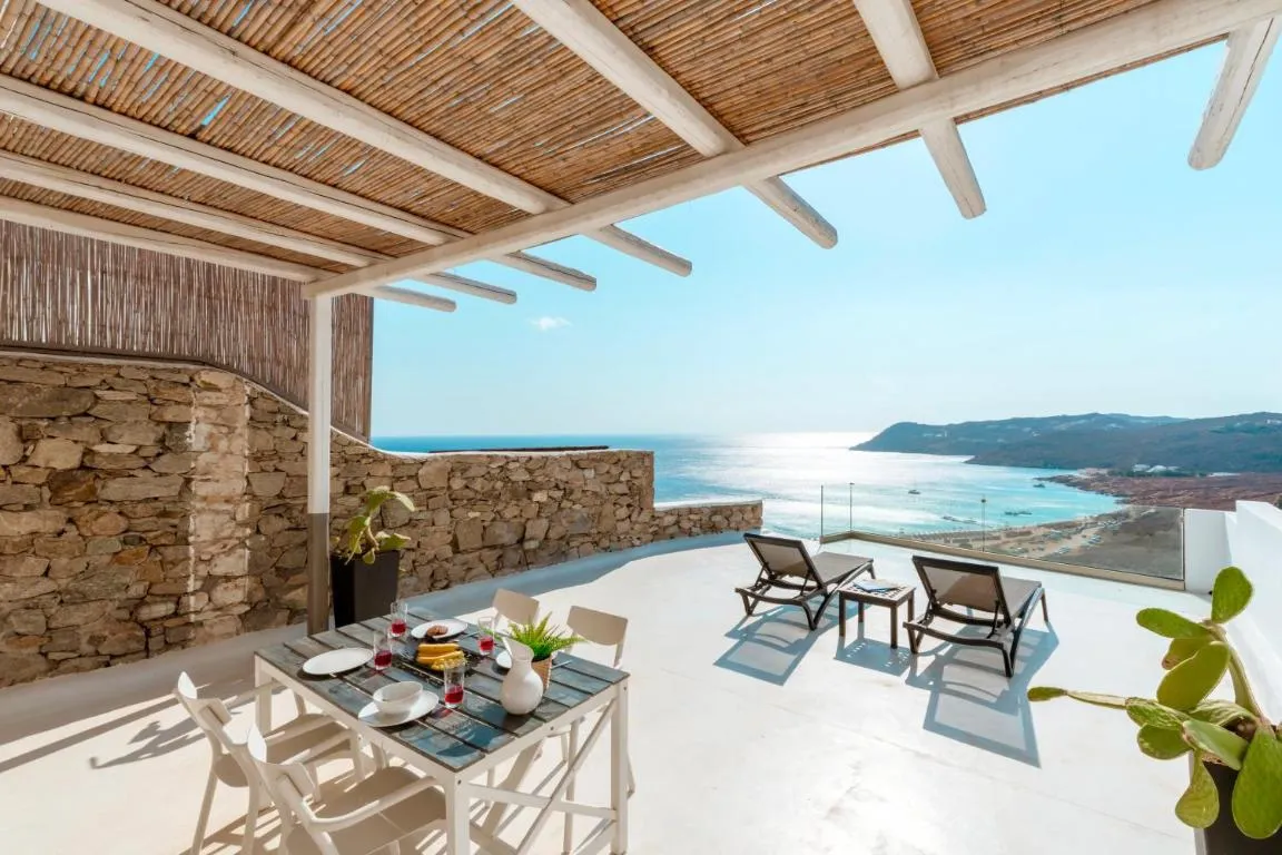 Image of Elia House With Amazing View On The Beach Mykonos