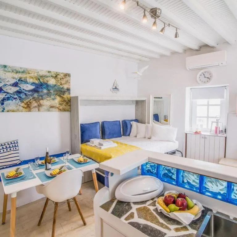 Image of Like a white seagull in Mykonos!