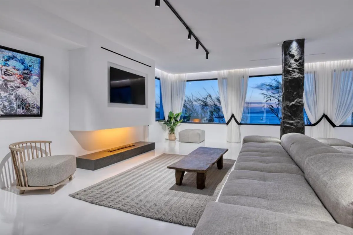 Image 3 of Mykonos Town Black Villa with Cave Heated Pool