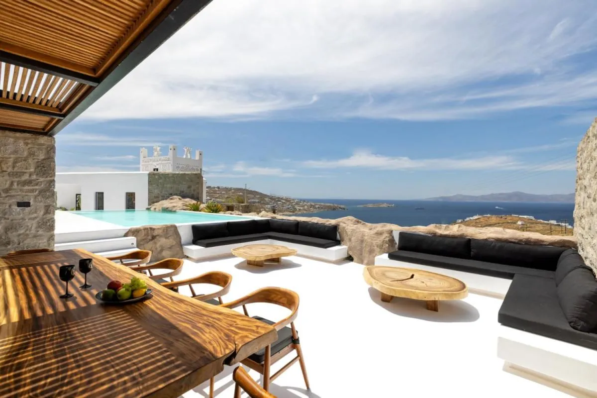 Image 6 of Mykonos Town Black Villa with Cave Heated Pool