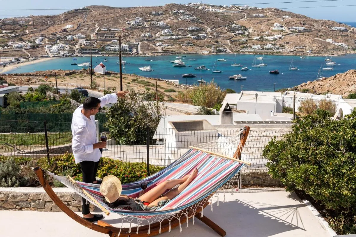 Image 1 of Yalos Mykonos 4 Bedroom Luxury house 5 minute from Ornos Beach w sea & Sunset view