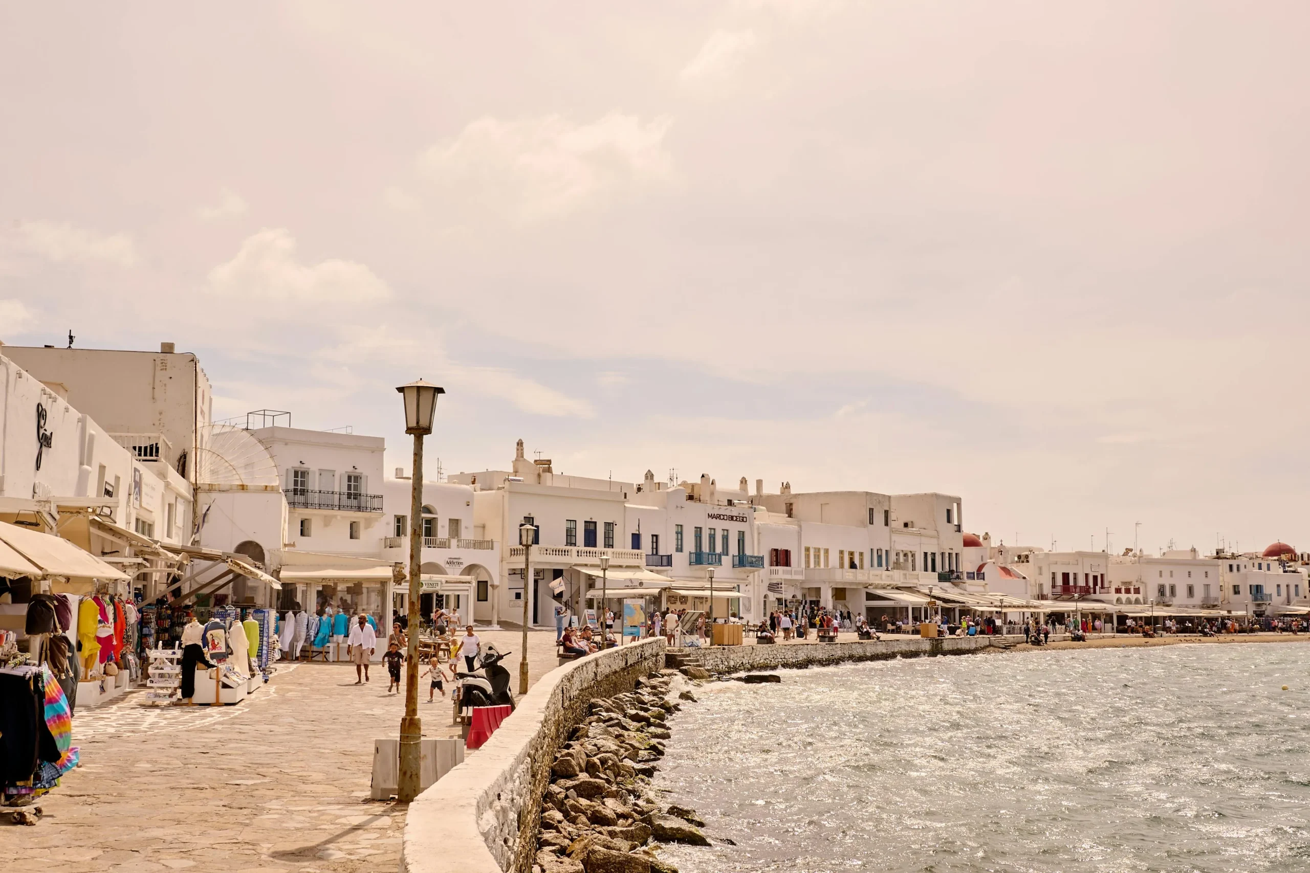 Mykonos luxury hotel and Aegean coastline